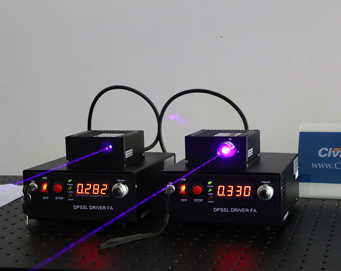 405nm 1.2W 半導体レーザー 青紫色 ダイオードレーザー